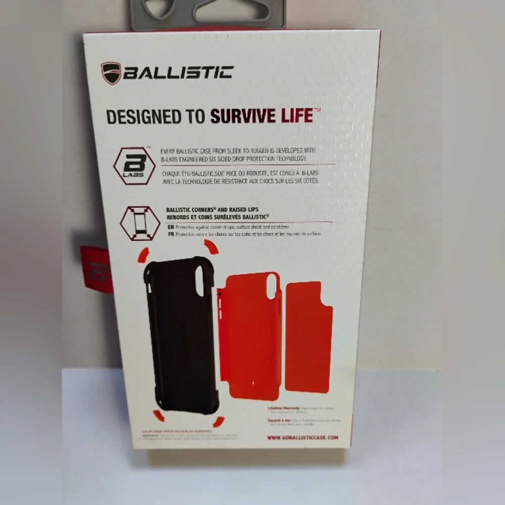NIB Ballistic Tough Jacket Case‎ for iPhone Xs Max - Orange/Black